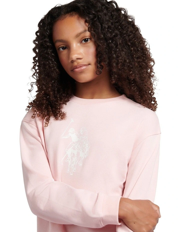 Girls Graphic Boxy Sweat & Legging Set Crystal Rose image 5