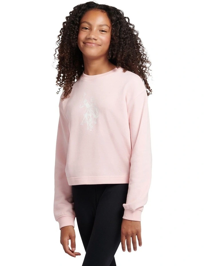 Girls Graphic Boxy Sweat & Legging Set Crystal Rose image 7
