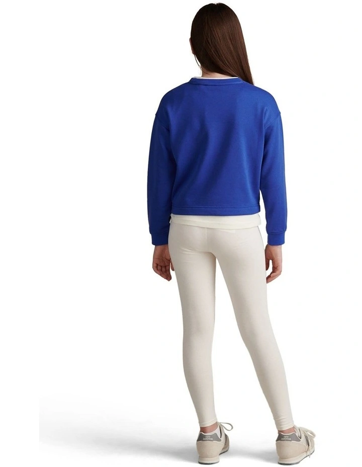 Girls Graphic Boxy Sweat & Legging Set Dazzling Blue image 2
