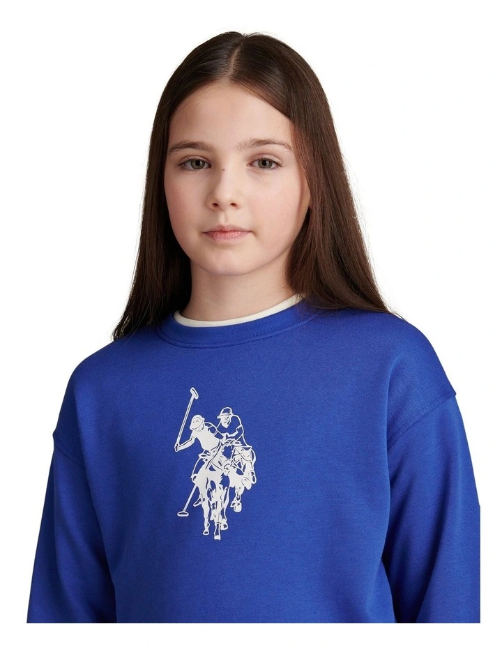 Girls Graphic Boxy Sweat & Legging Set Dazzling Blue image 5