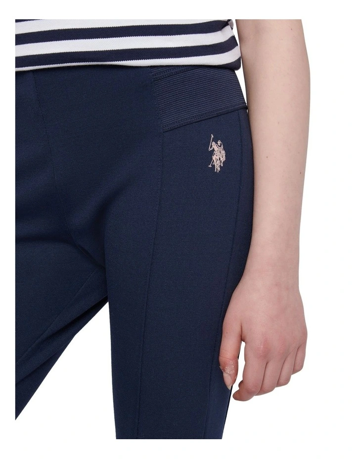 Girls Elastic Waistband Leggings Navy Iris image 2