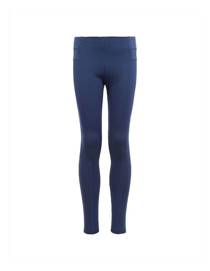 Girls Elastic Waistband Leggings Navy Iris image 5