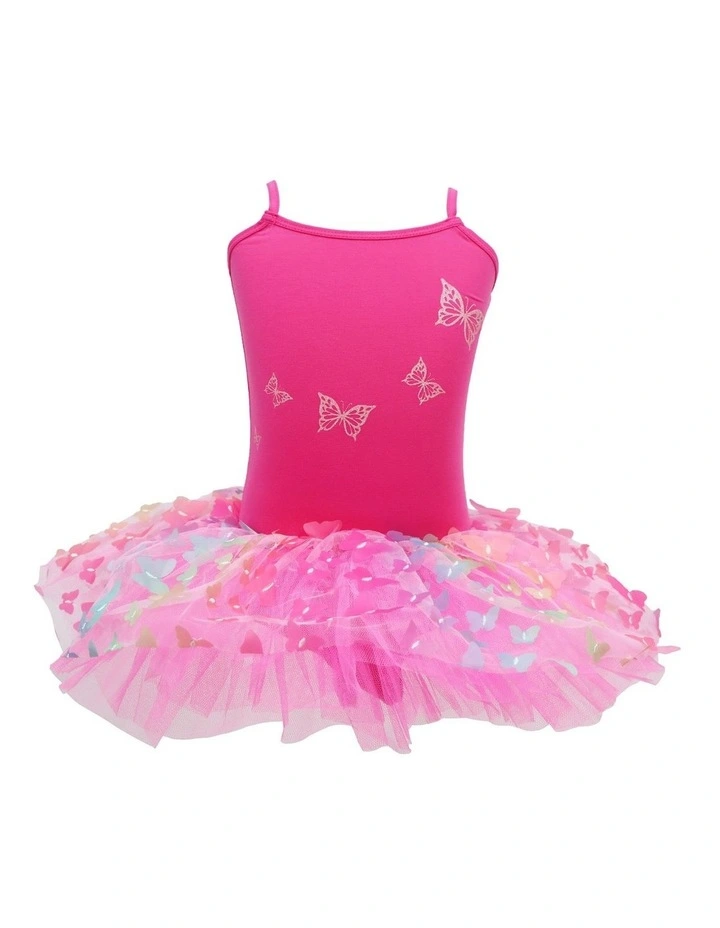 Rainbow Butterfly Tutu Hot Pink image 1