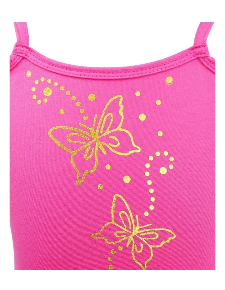 Butterfly Hot Pink & Gold Multi-layered Dress image 4