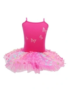 Rainbow Butterfly Tutu Hot Pink