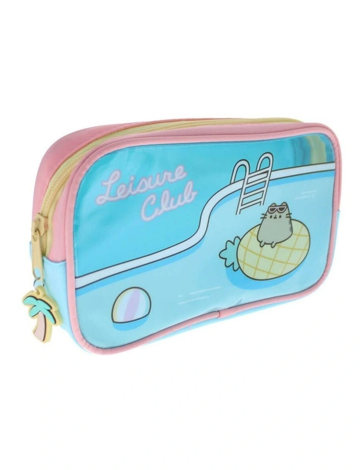 Pusheen | Tropical Vacation 'Leisure Club' Pencil Case | Stationery | 3 years image 1