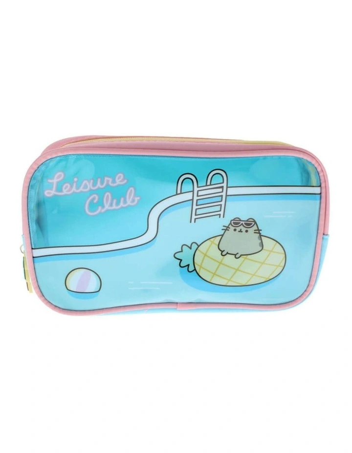 Pusheen | Tropical Vacation 'Leisure Club' Pencil Case | Stationery | 3 years image 2