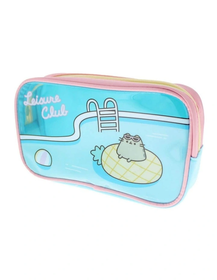 Pusheen | Tropical Vacation 'Leisure Club' Pencil Case | Stationery | 3 years image 3