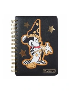 Disney Britto - Sorcerer Mickey, Faux Leather Notebook, Midas Collection, 20cm (Height)