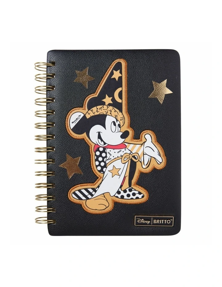 Disney Britto - Sorcerer Mickey, Faux Leather Notebook, Midas Collection, 20cm (Height) image 1