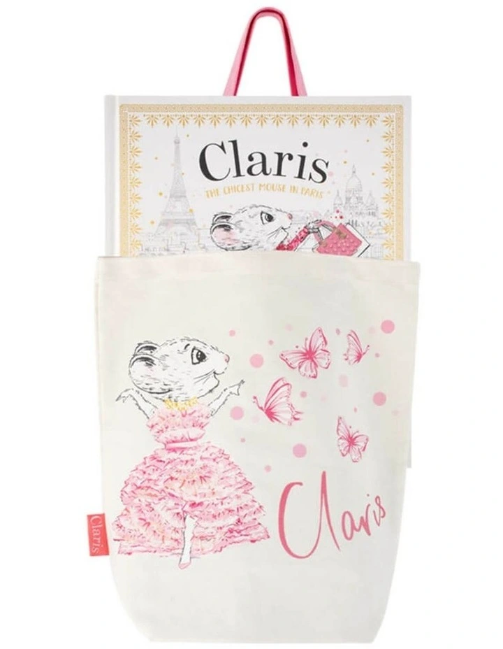 Claris the Chicest Mouse in Paris - Canvas Book Bag image 3