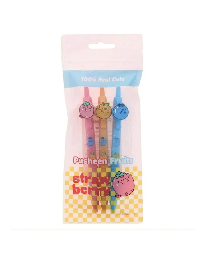 Pusheen - Fruits Pen Set - Pop Culture, Stationery image 2