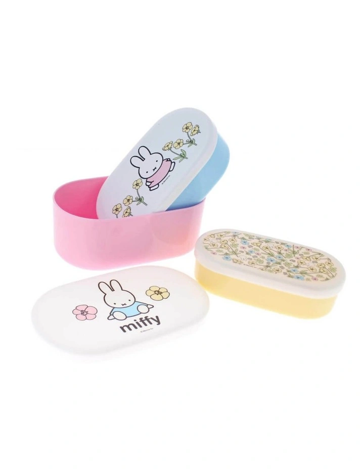 Miffy | Miffy Buttercup Storage Pots Set Of 3 | Lunchbox | 3 years image 2