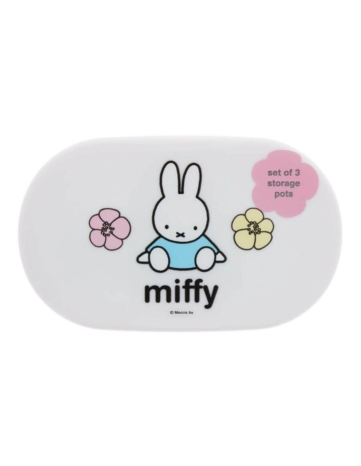Miffy | Miffy Buttercup Storage Pots Set Of 3 | Lunchbox | 3 years image 4