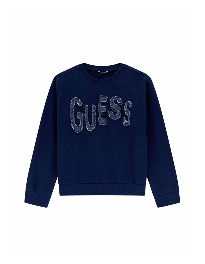 Long Sleeve Active Top in Blue image 1