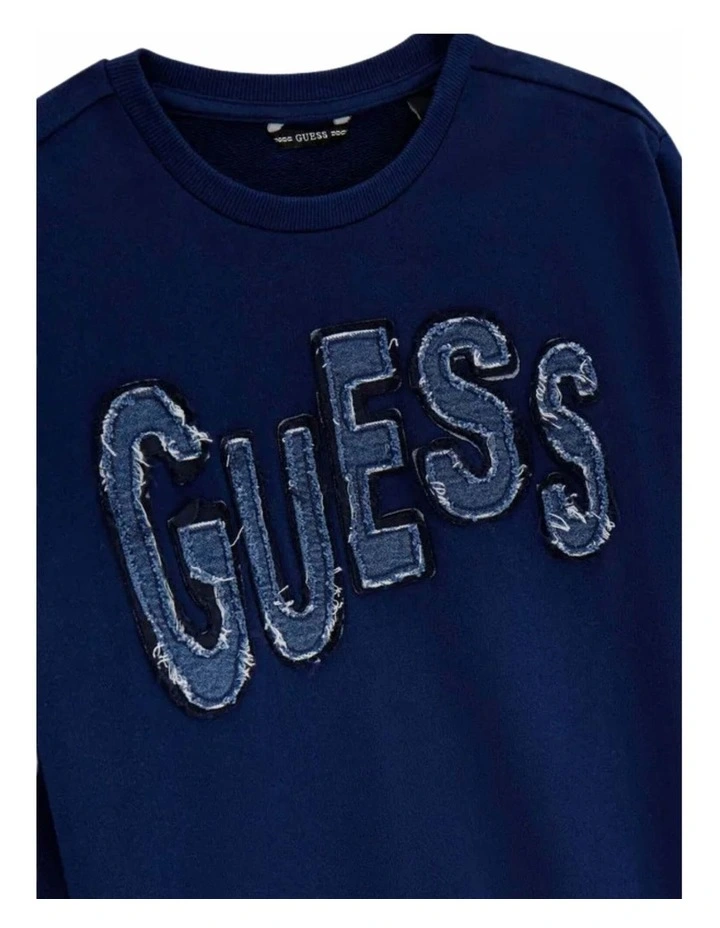 Long Sleeve Active Top in Blue image 2