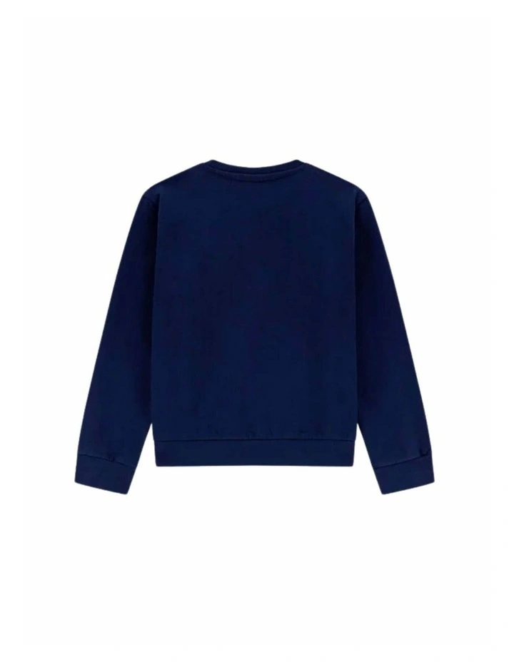 Long Sleeve Active Top in Blue image 3