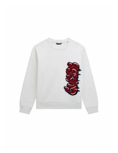 Long Sleeve Active Top in White