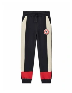 Fleece Pants in Black Multi