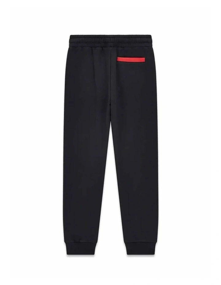Fleece Pants in Black Multi image 2