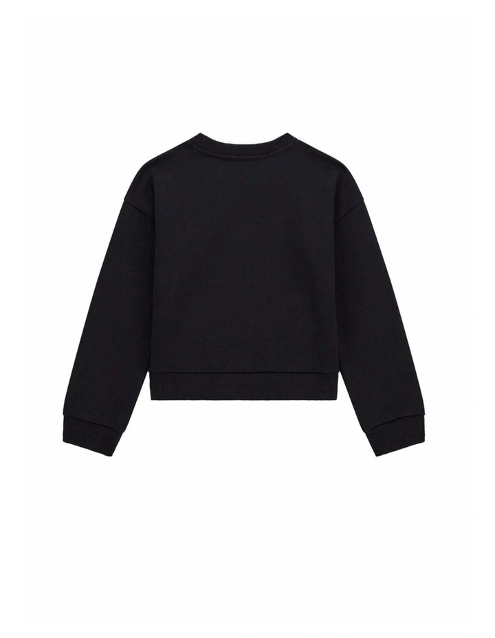 Eco Long Sleeve Active Top in Black image 3