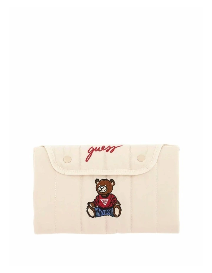 Teddy Bear Newborn Changing Mat in Beige image 1