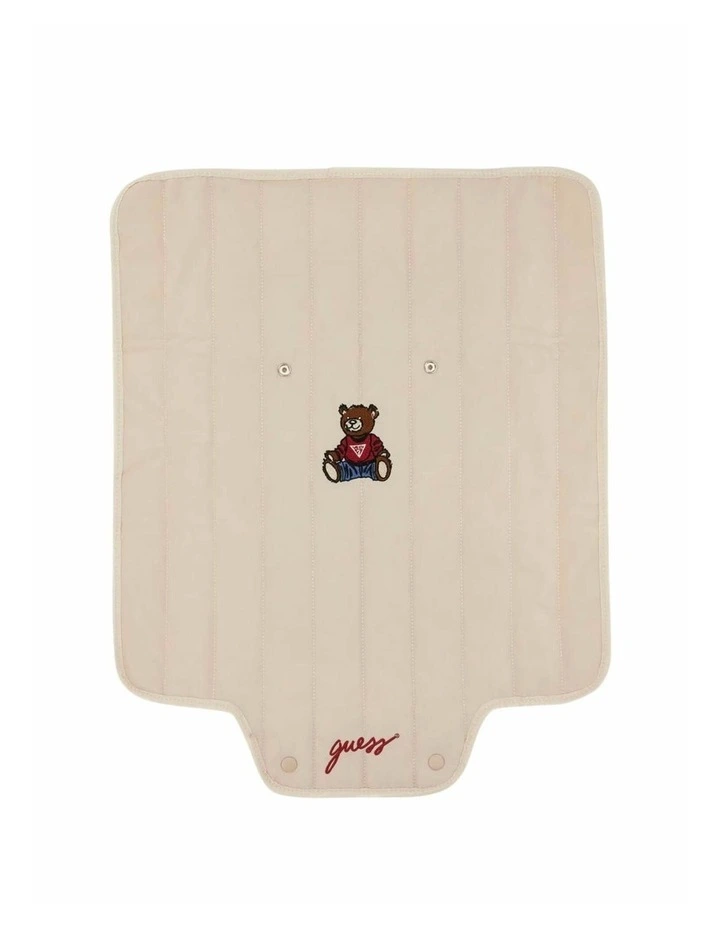 Teddy Bear Newborn Changing Mat in Beige image 3