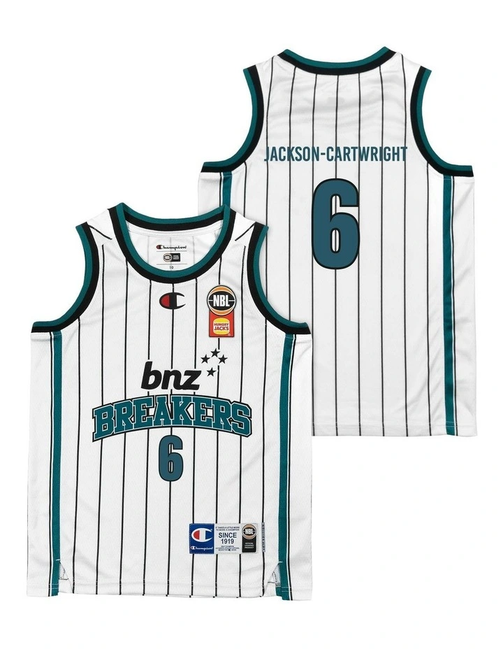 New Zealand Breakers 25/26 Youth Jersey - Parker Jackson-Cartwright in White image 1