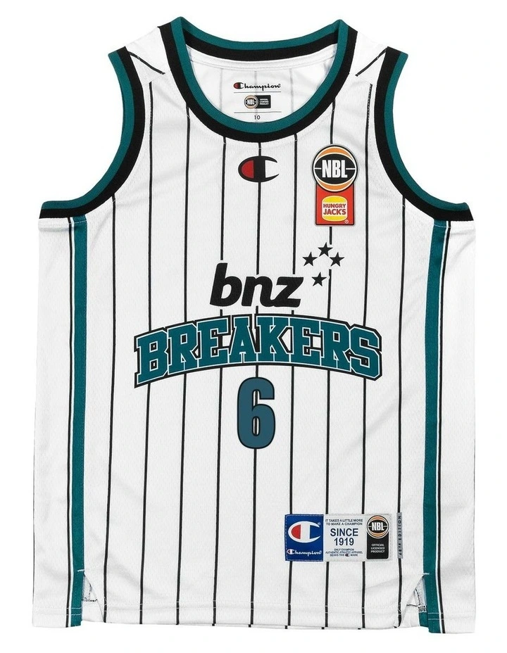 New Zealand Breakers 25/26 Youth Jersey - Parker Jackson-Cartwright in White image 3