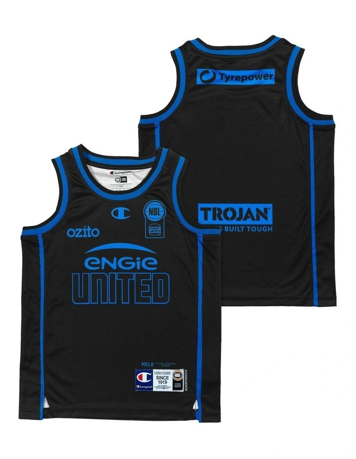 Melbourne United 25/26 Youth HoopsFest Jersey in Blue image 1