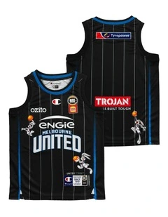 Melbourne United 25/26 Youth Space Jam Jersey Pack of 2 in Black