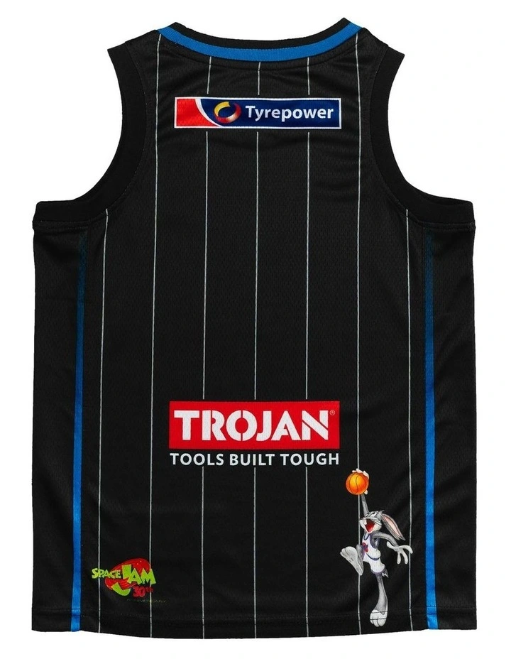 Melbourne United 25/26 Youth Space Jam Jersey Pack of 2 in Black image 4