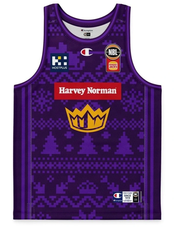 Sydney Kings 25/26 Youth Christmas Jersey Pack of 2 in Purple image 2