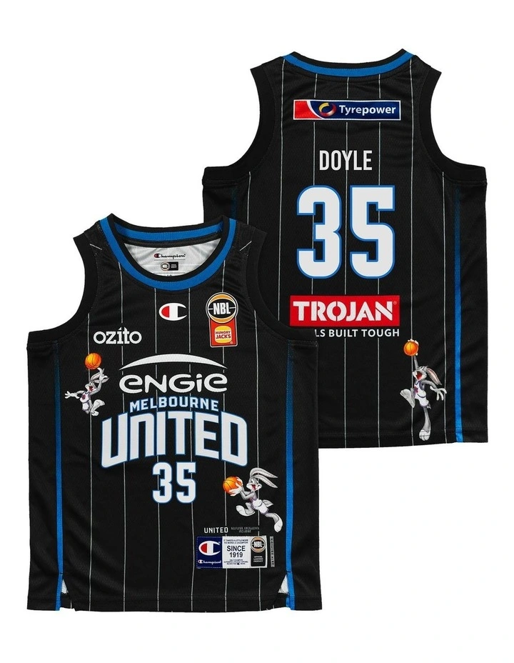 Melbourne United 25/26 Youth Space Jam Jersey in Milton Doyle image 1