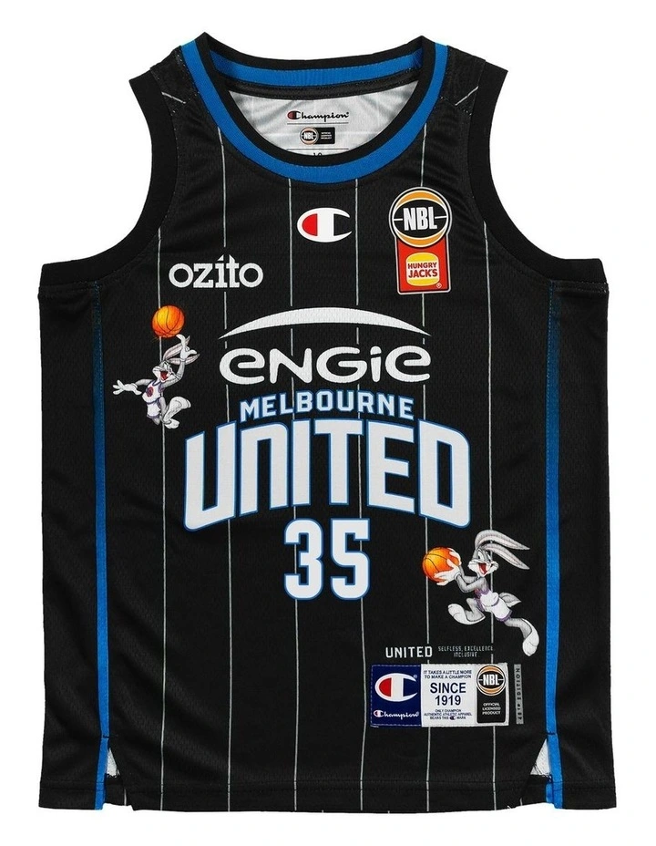 Melbourne United 25/26 Youth Space Jam Jersey in Milton Doyle image 3