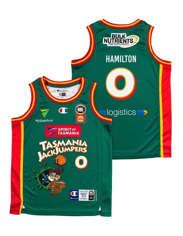 Tasmania JackJumpers 25/26 Youth Space Jam Jersey - Bryce Hamilton image 1