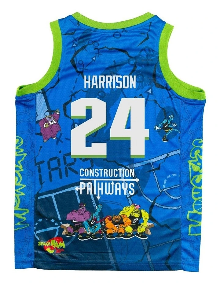 Brisbane Bullets 25/26 Youth Space Jam Jersey - Tyrell Harrison image 4