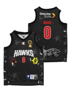 JaVale McGee Illawarra Hawks 25/26 Youth Space Jam Jersey in Black
