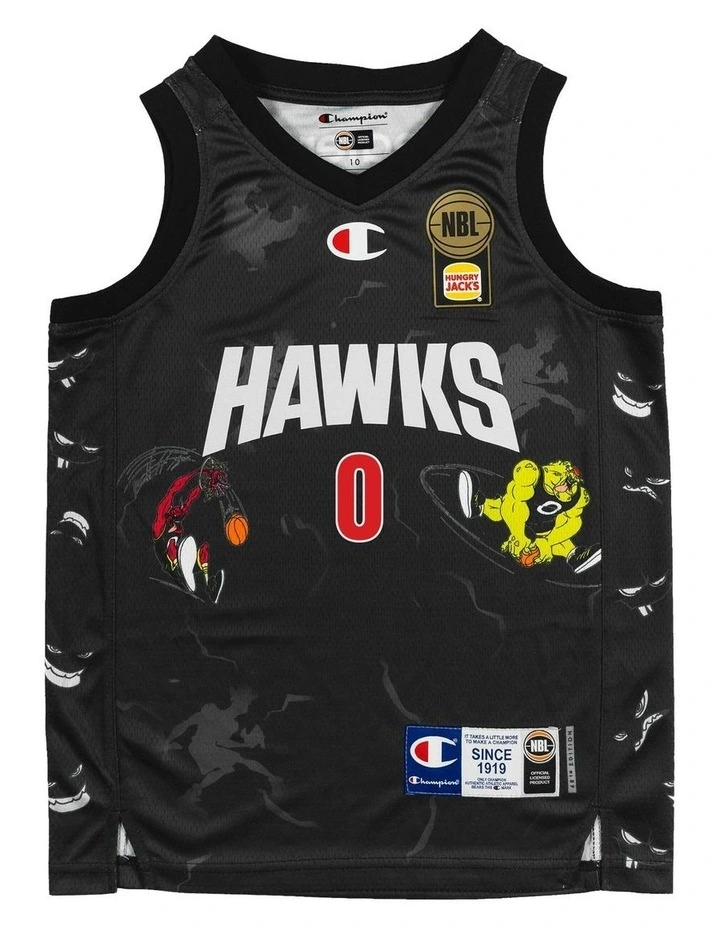 JaVale McGee Illawarra Hawks 25/26 Youth Space Jam Jersey in Black image 3