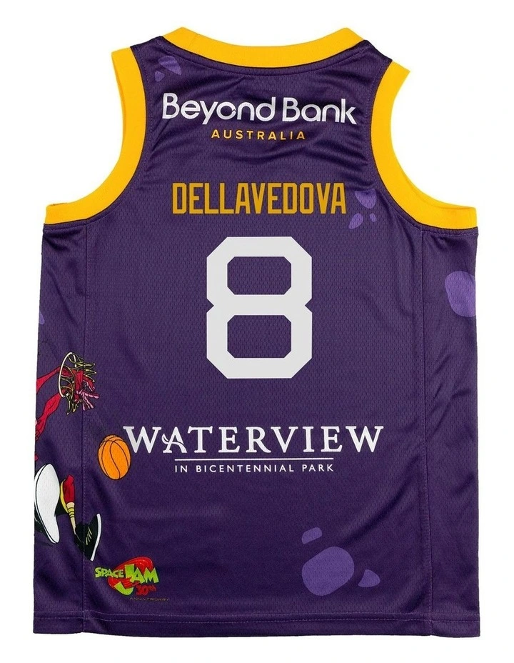 Matthew Dellavedova Sydney Kings 25/26 Youth Space Jam Jersey in Purple image 4