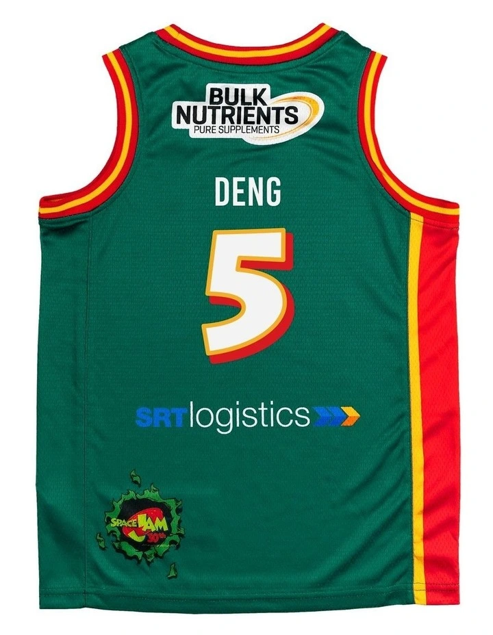Majok Deng Tasmania JackJumpers 25/26 Youth Space Jam Jersey in Green image 4