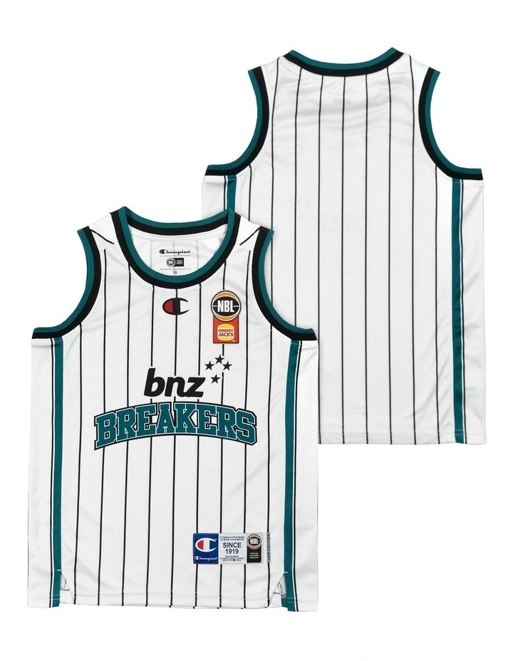 New Zealand Breakers 25/26 Youth HoopsFest Jersey in White image 1
