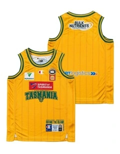 Tasmania JackJumpers 25/26 Youth HoopsFest Jersey in Yellow