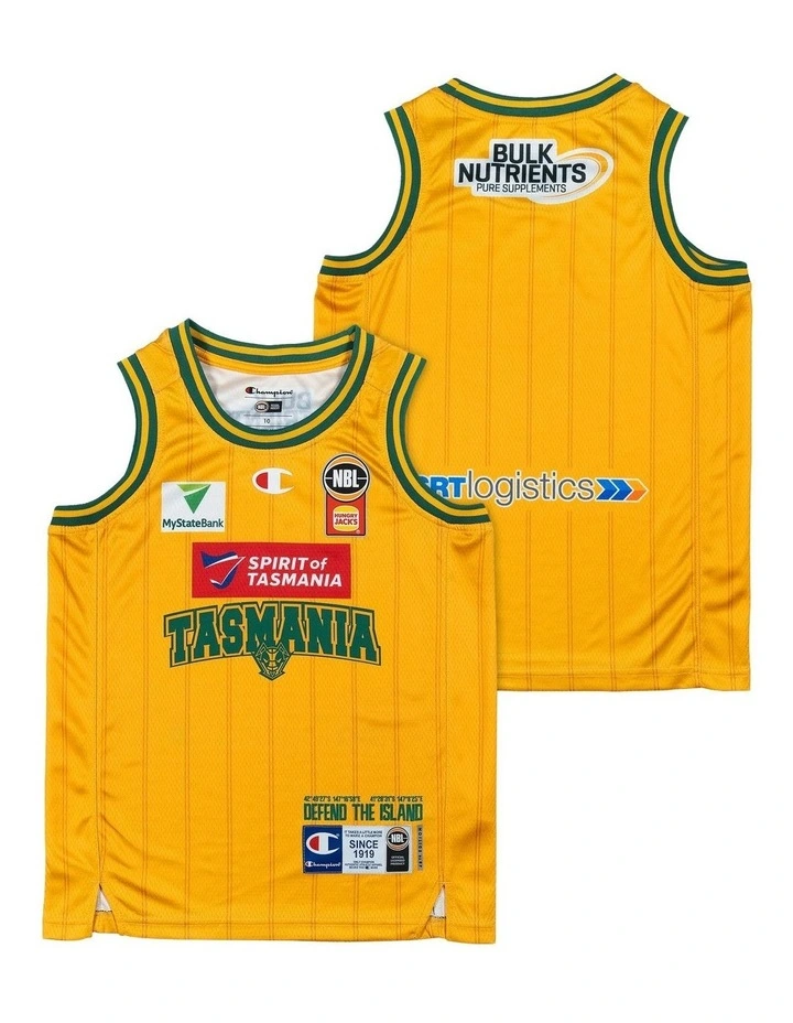 Tasmania JackJumpers 25/26 Youth HoopsFest Jersey in Yellow image 1