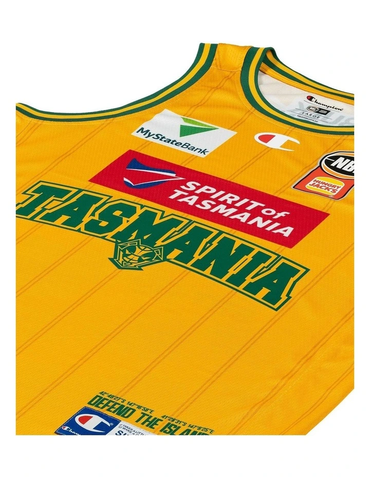 Tasmania JackJumpers 25/26 Youth HoopsFest Jersey in Yellow image 2
