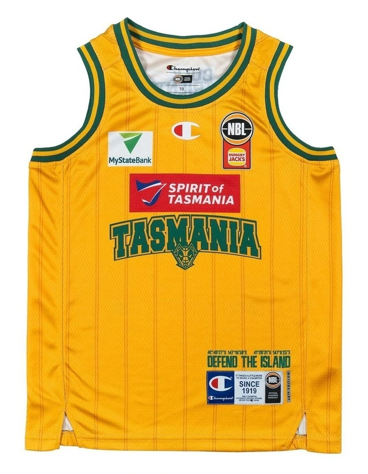 Tasmania JackJumpers 25/26 Youth HoopsFest Jersey in Yellow image 3