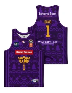 Kendric Davis Sydney Kings 25/26 Youth Christmas Jersey in Purple