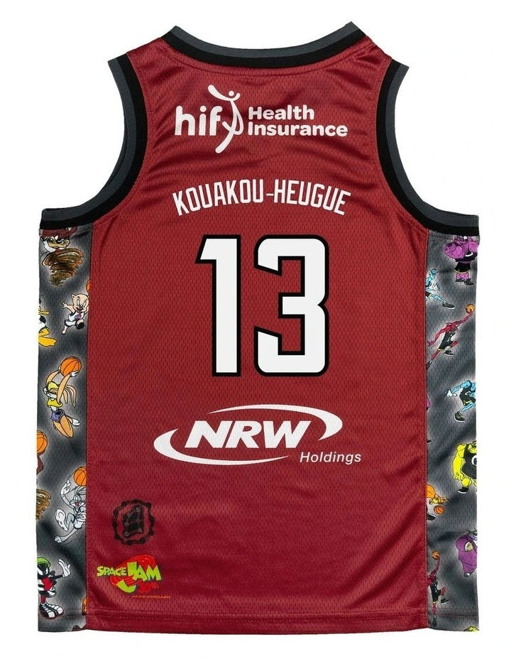 Perth Wildcats 25/26 Youth Space Jam Jersey - Noa Kouakou-Heugue image 4