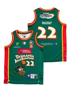 Will Magnay Tasmania JackJumpers 25/26 Youth Space Jam Jersey in Green