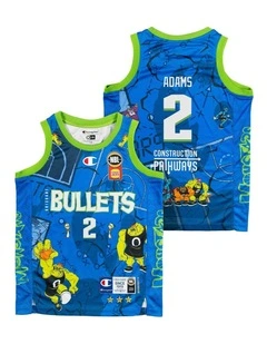 Brisbane Bullets 25/26 Youth Space Jam Jersey in Jaylen Adams